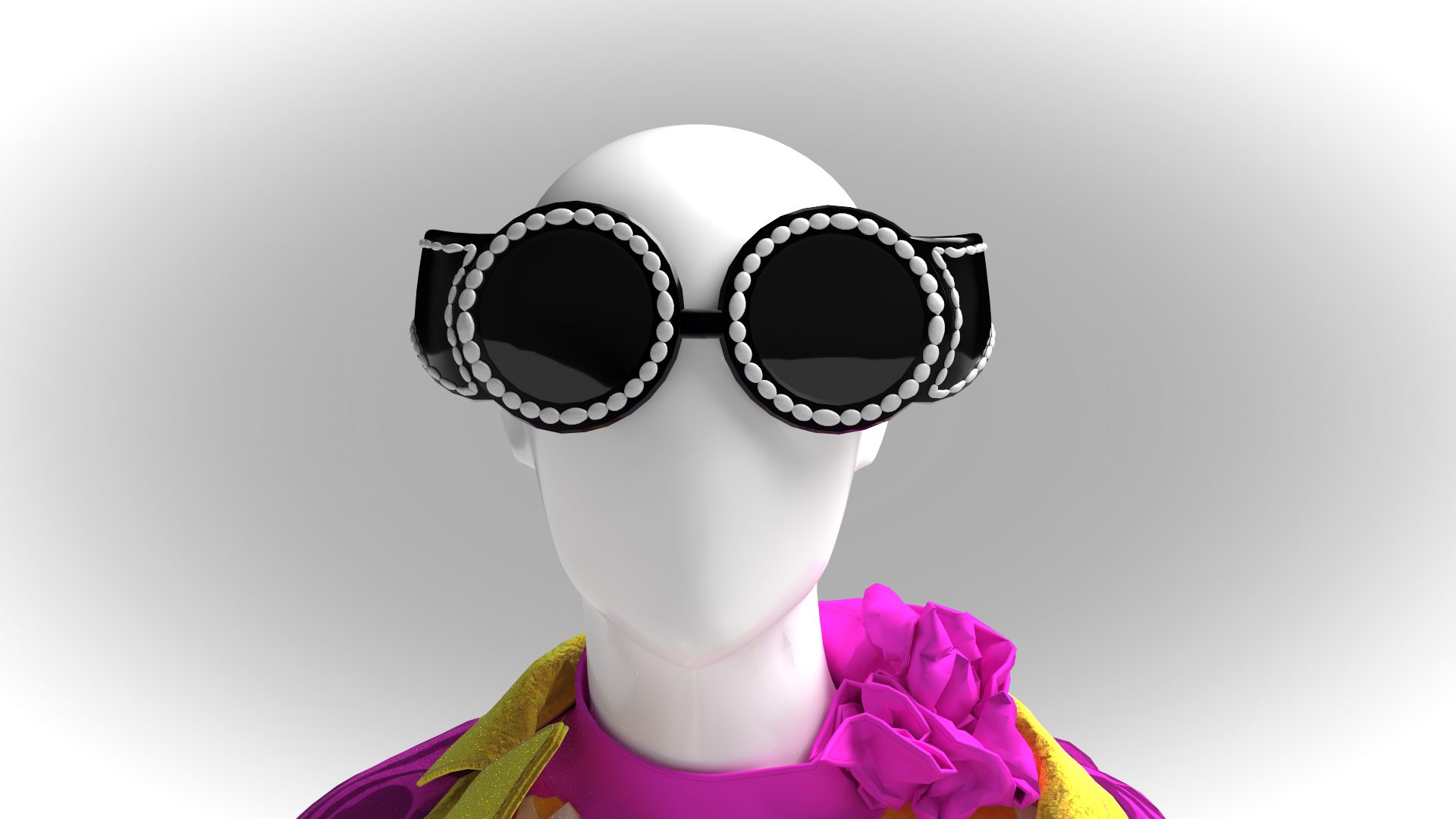 Pearl Glasses — 3D work by Lina Khalil.
